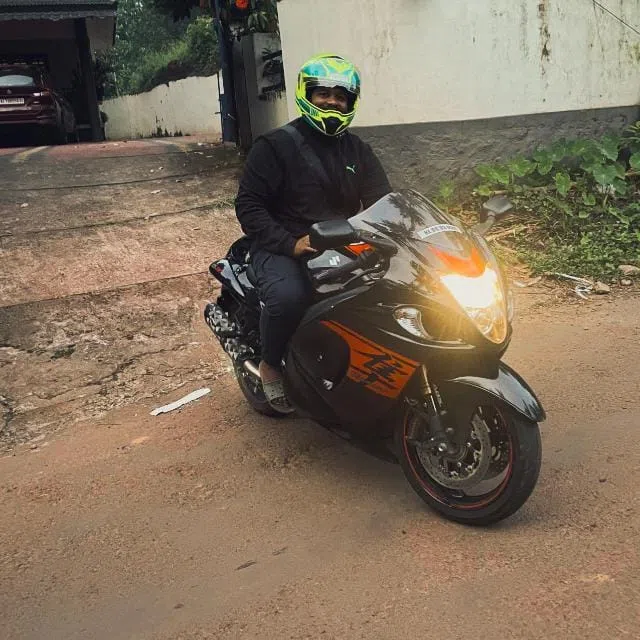 Client on Hayabusa bike. Project managed by Freelance Digital Marketer in Malappuram